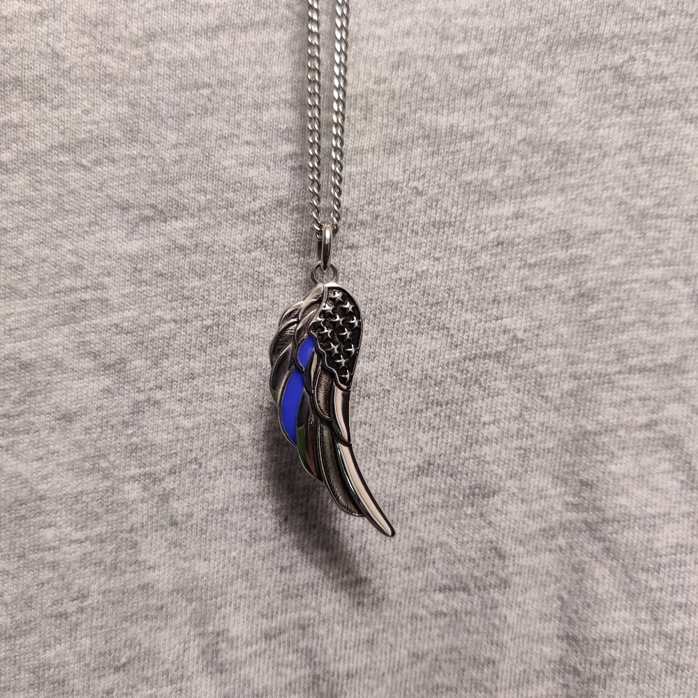 St Michael wing necklace